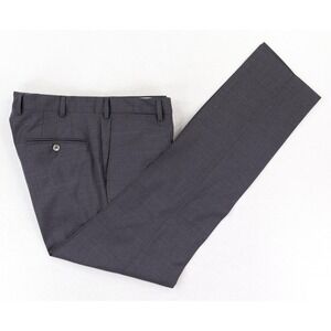 Marco Pescarolo Dress Pants Mens 32x32 Gray Wool Slim Fit Tailored Italy